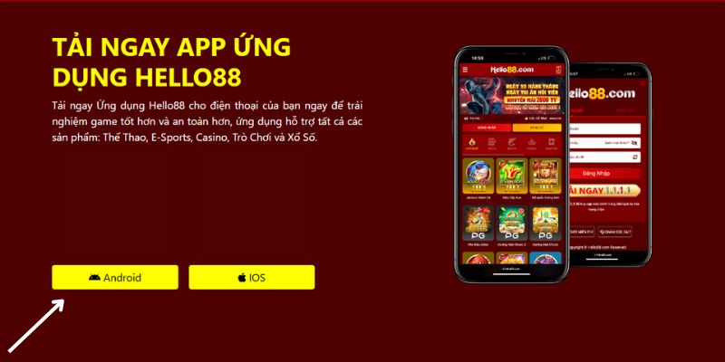 Tải app Hello88 đối với nền tảng Android